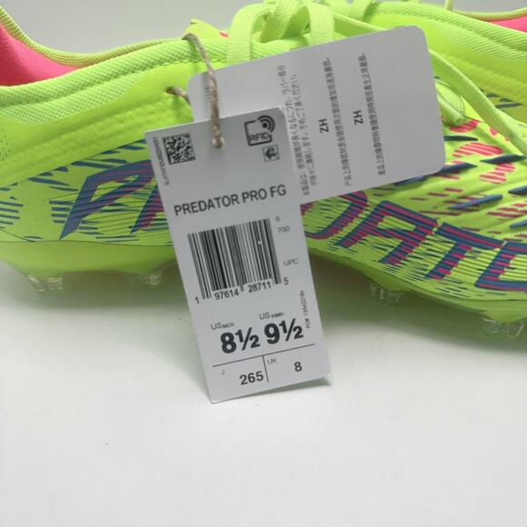 Adidas Men\'s Predator 24 Pro FG Cleats Size 8.5 Mystic Victory Pack |JH6467| main image 5